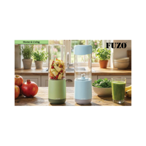 FUZO Ripple Portable USB Juicer Blender with Rechargeable Battery, Stainless Steel Blades, Leak-Proof Design