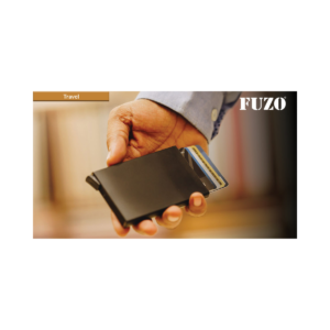 Fuzo TGZ-369 Pockate RFID Blocking Credit Card Holder Wallet, Slim Metal Card Case with Pop-Up Mechanism & Secure Storage