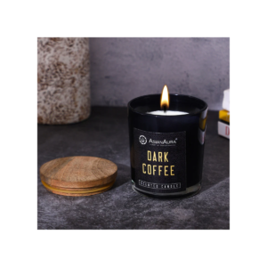 Scented Glass Jar Candle with Wooden Lid – Soy Wax Aromatherapy Candle for Home Décor, Gifting & Relaxation