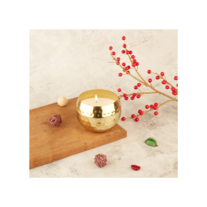 Luxury Gold Scented Metal Jar Candle – Premium Aromatherapy Candle for Home Décor, Festive Gifting & Relaxation