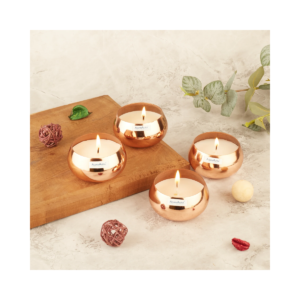 Premium Scented Metal Candle Set (Pack of 4) – Luxury Aromatherapy Candles for Home Décor, Festive Gifting & Relaxation