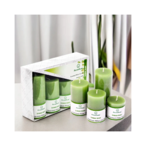 Scented Pillar Candle Set (Pack of 4) – Premium Aromatherapy Candles for Home Décor, Festive Gifting & Relaxation