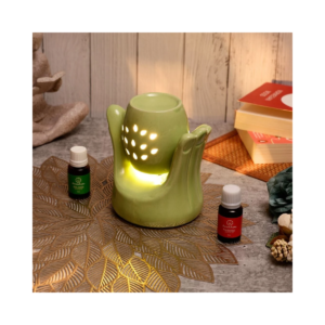 Pyramid & Buddha Electric Aroma Diffuser Set – Ceramic Essential Oil Diffusers with Warm Light for Home Fragrance, Relaxation & Décor