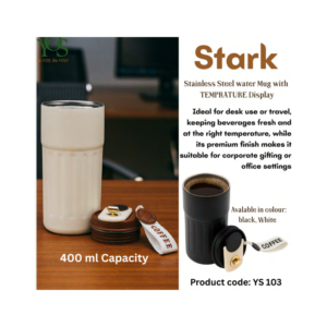 Stark Stainless Steel water Mug with Temprature Display