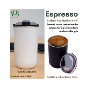 Espresso Insulated Mug Stainless Steel