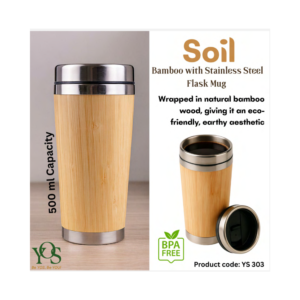 Soil Bamboo with Stainless Steel Flask Mug