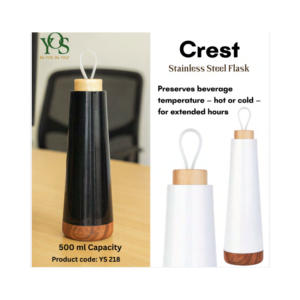Crest Stainless Steel Flask