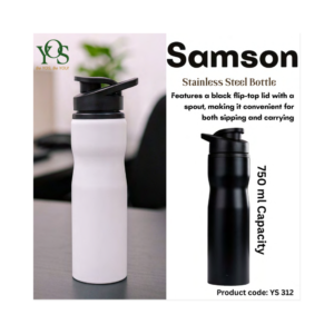 Samson Stainless Steel Bottle 750ml Flip Top Spout Leakproof Insulated Water Bottle Travel Flask Durable